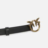 Cintura in pelle 100143A0F1 Z99Q PINKO Nero-antique gold 