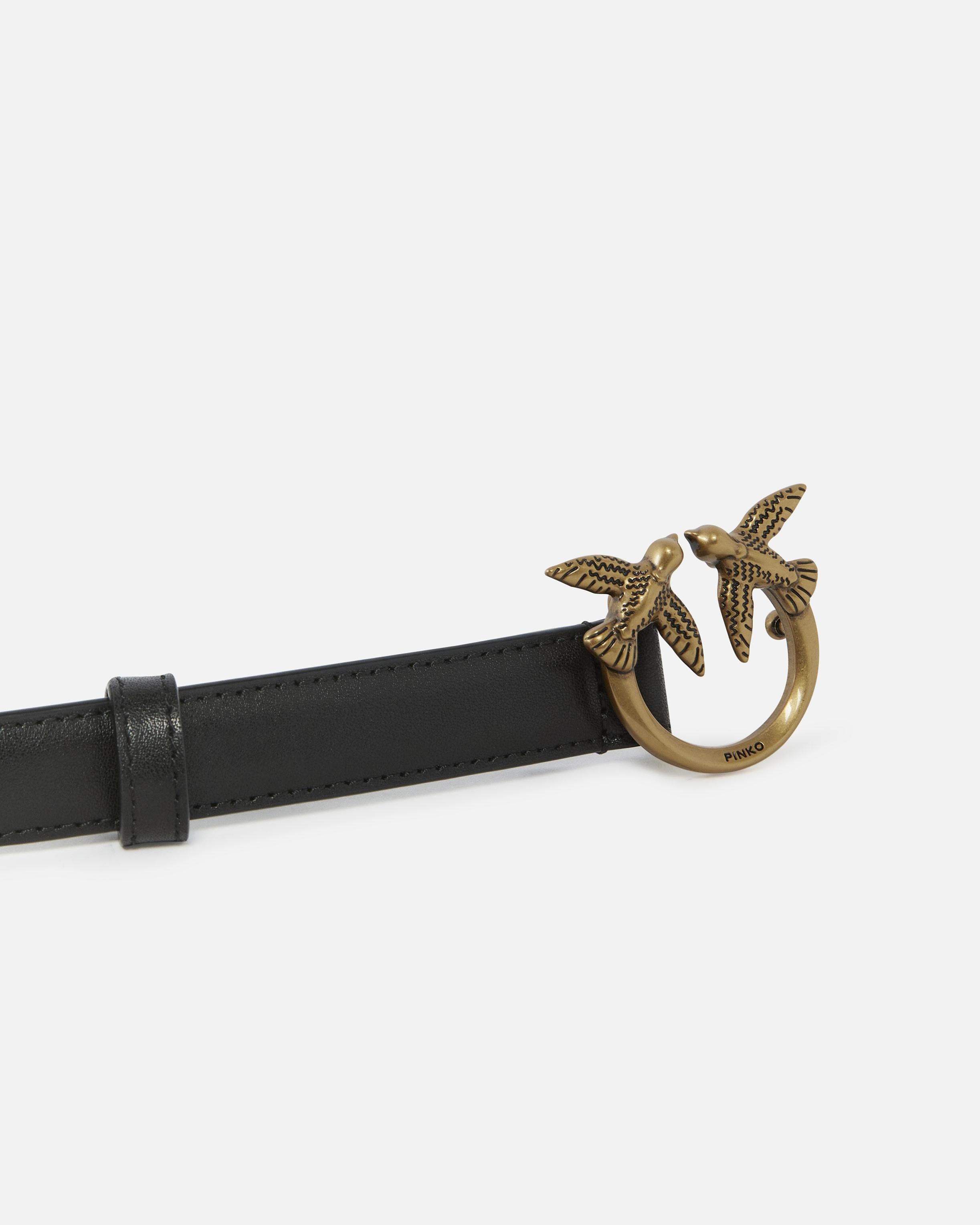 Cintura in pelle 100143A0F1 Z99Q PINKO Nero-antique gold 