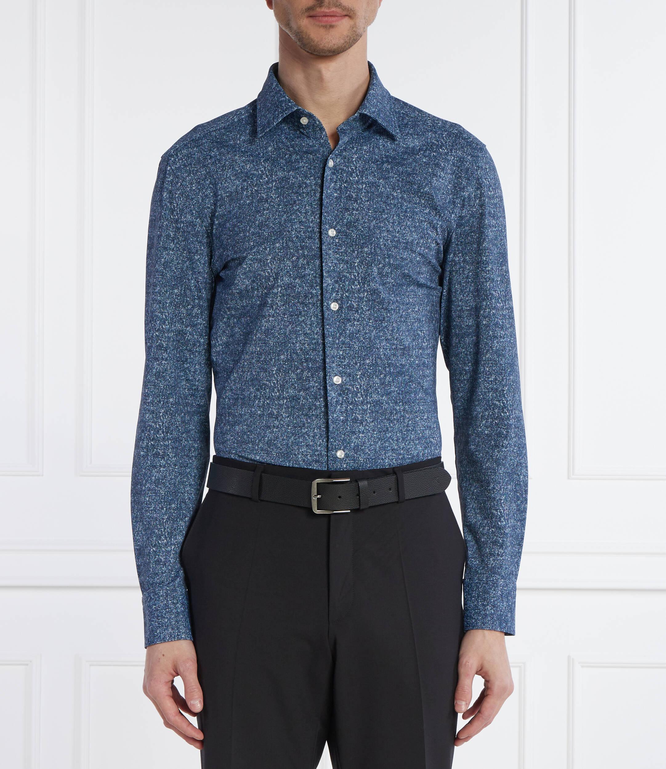 Camicia slim fit 50513462 10259255 01 460 BOSS Open blue 