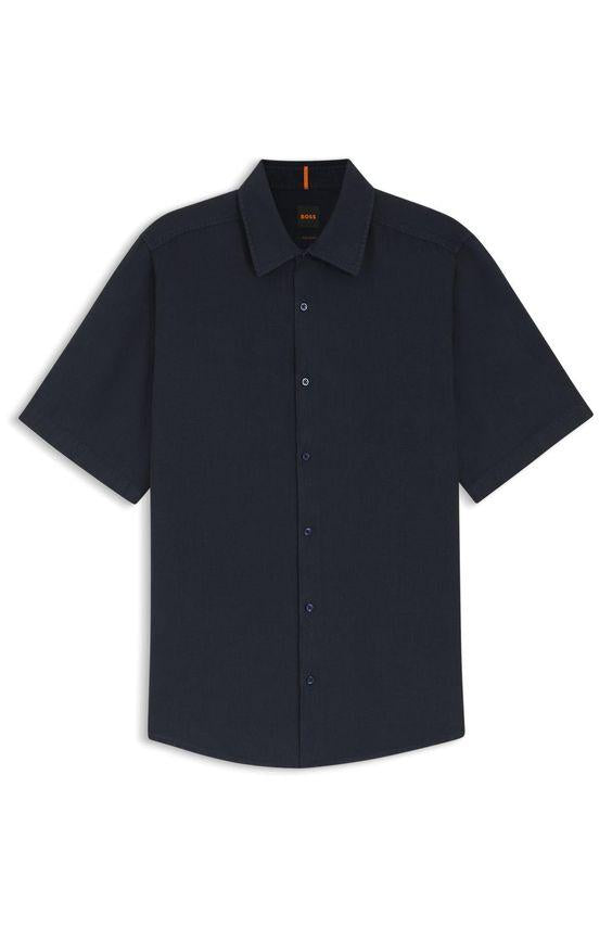 Camicia manica corta 50537382 10267858 01 404 BOSS Dark blue 