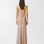 Abito slipdress lungo con strass 106299A32X Q24 PINKO Rosa sfinge 