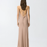 Abito slipdress lungo con strass 106299A32X Q24 PINKO Rosa sfinge 