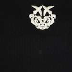 Canotta a costine con ricamo 106816A3AL ZZ2 PINKO Nero/bianco 