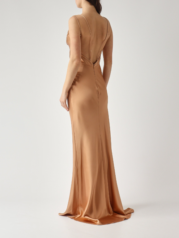 Abito Red Carpet in raso ABR3362E2 EV8 ELISABETTA FRANCHI Suede 
