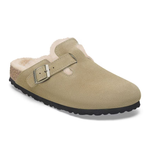 Sabot in suede con sherarliong interno BOSTON SHEARLING 1028299 TAUPE BIRKENSTOCK Taupe 