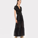 Top incrociato in jersey 102270A1C4 Z99 PINKO Black 