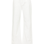 Pantalone in bull di cotone 101733A1RA Z14 PINKO Bianco 