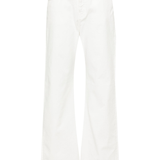 Pantalone in bull di cotone 101733A1RA Z14 PINKO Bianco 