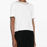 T-Shirt manica corta con applicazione D48EL027EE5 MF010 ERMANNO FIRENZE White 