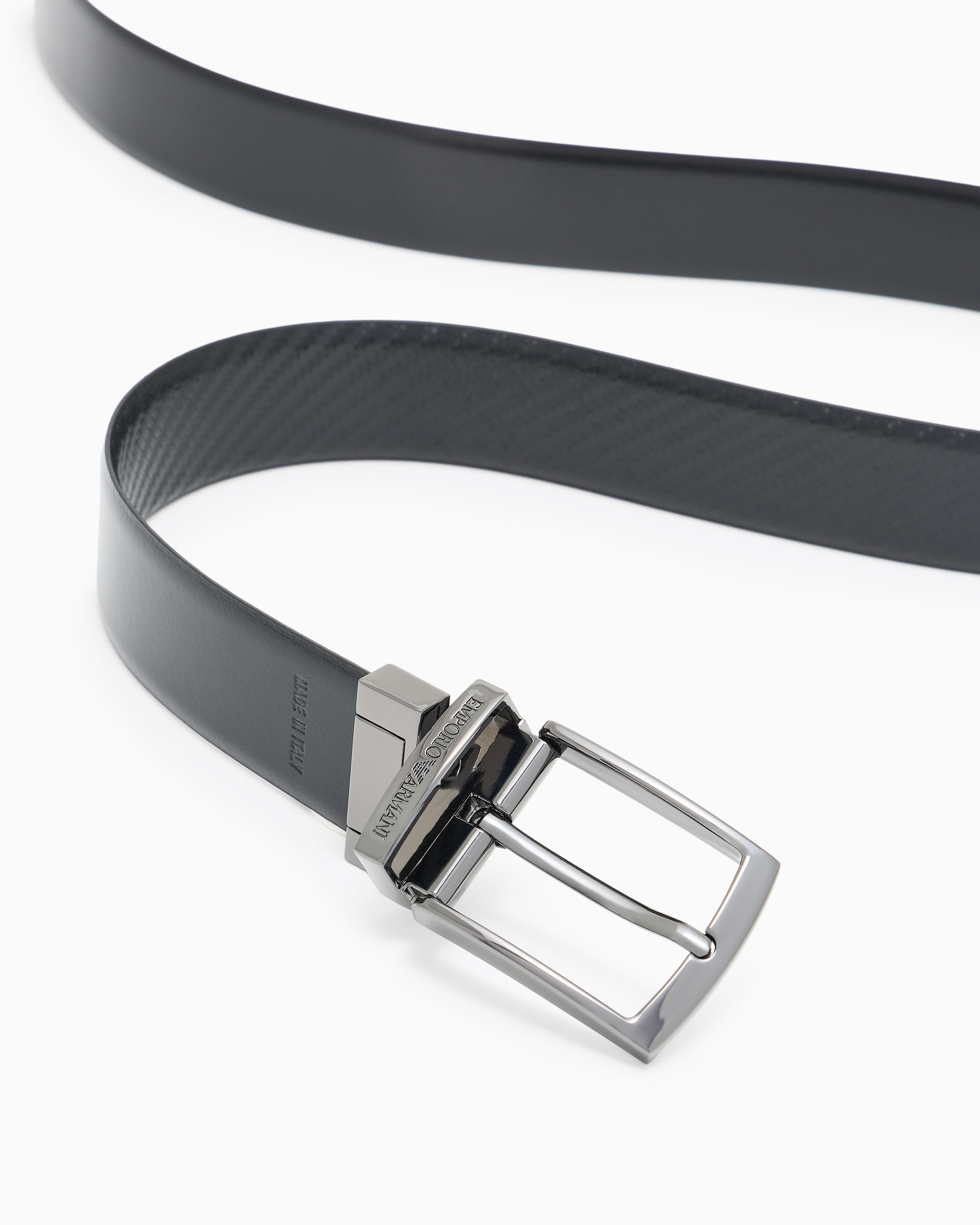 Cintura in pelle reversibile EM003703 AF19586 MC012 EMPORIO ARMANI Nero/nero 