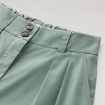 Pantaloni in popeline di puro cotone CFWWTR0174FRUT3027 621 WOOLRICH Sage 