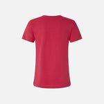 T-shirt maniche corte logo ricamato 100355A2HN O57 PINKO Rosso-passata di pom. 