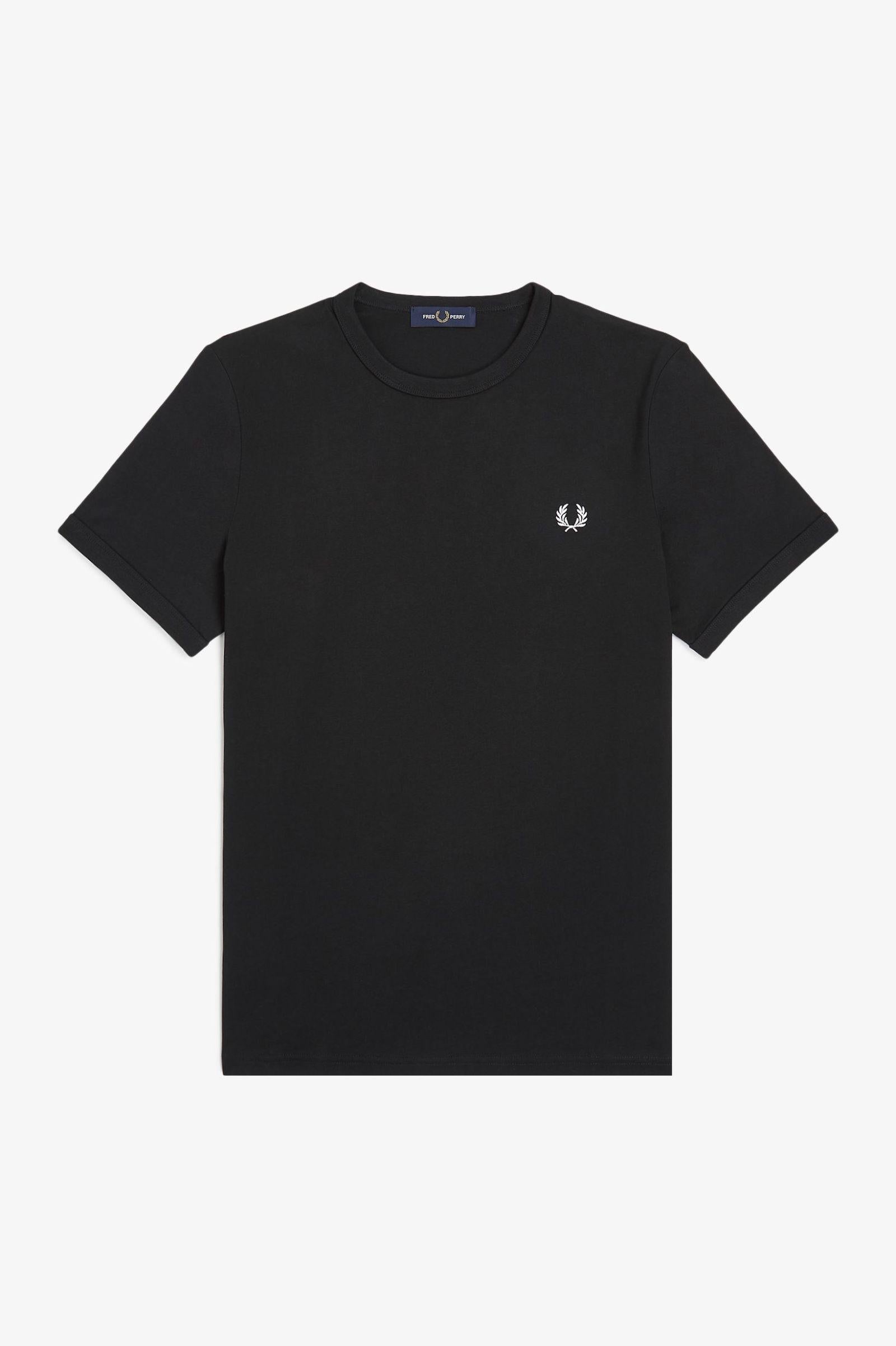 T-Shirt manica corta M3519 102 FRED PERRY Black 