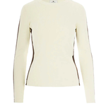 Maglia in viscosa con bande lucide MK03S56E2 EG2 ELISABETTA FRANCHI Milk/coffee 