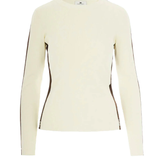 Maglia in viscosa con bande lucide MK03S56E2 EG2 ELISABETTA FRANCHI Milk/coffee 
