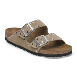 Ciabatta in pelle scamosciata con rivetti ARIZONA RIVET 1029390 TAUPE BIRKENSTOCK Taupe 