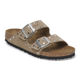 Ciabatta in pelle scamosciata con rivetti ARIZONA RIVET 1029390 TAUPE BIRKENSTOCK Taupe 