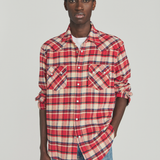 Camicia western a quadri RRU148 CQ19 1510 0159 ROY ROGER'S Red 