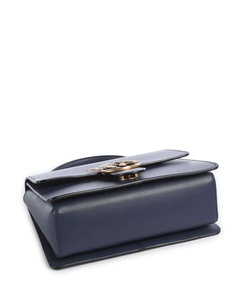 Borsa a mano e tracolla media in pelle 100066A0F1 G08Q PINKO Blu indaco ombroso-antique 