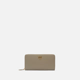 Portafoglio zip-around in pelle 100250A0F1 I68Q PINKO Noce-antique gold 