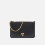 Borsa in pelle 100455A0F1 Z99Q PINKO Nero-antique gold 