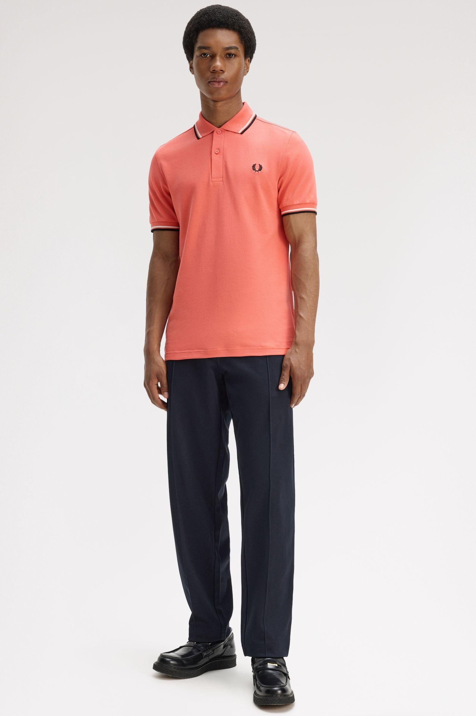 Polo manica corta M3600 04C FRED PERRY Strwcrm/ecru/blk 