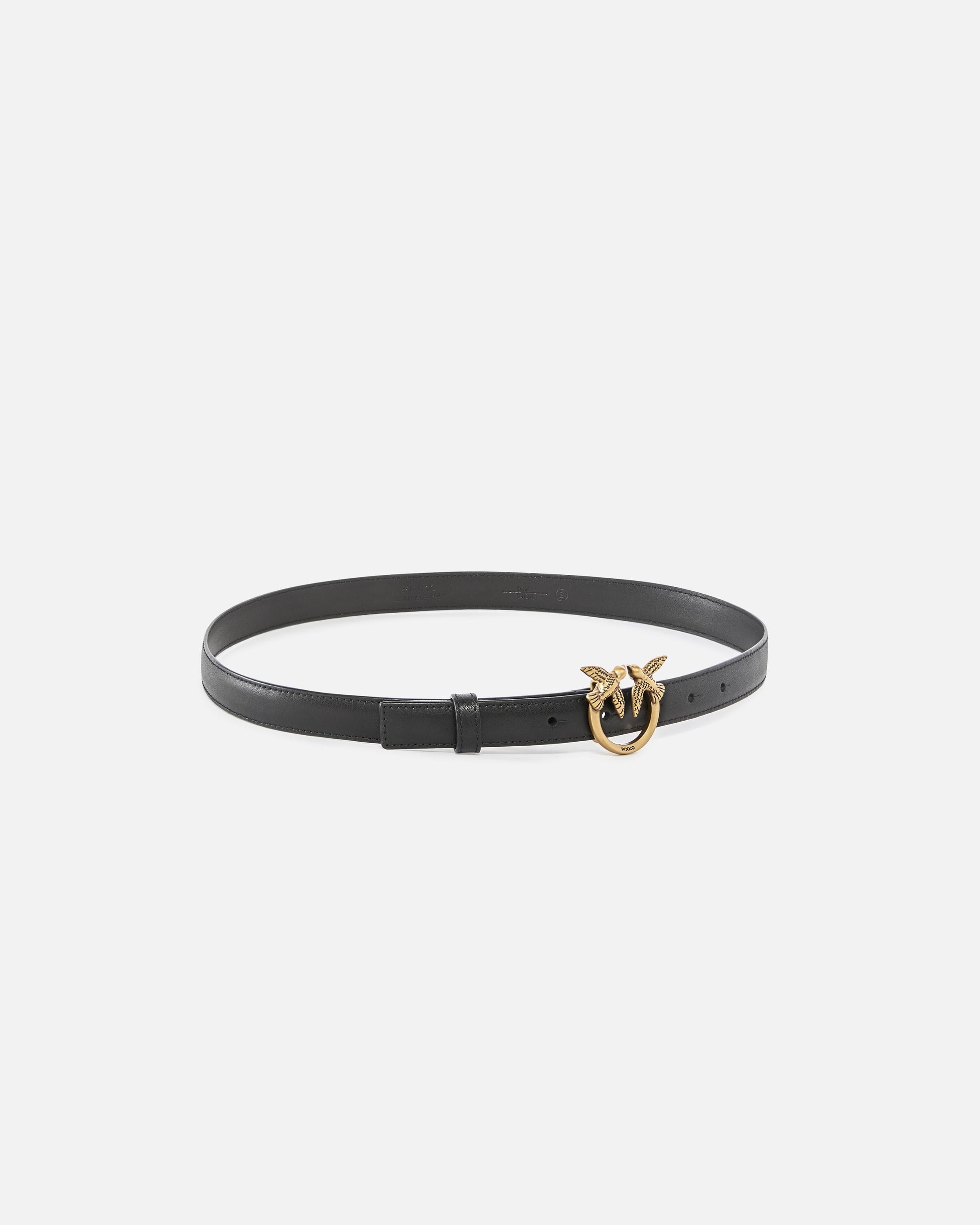 Cintura in pelle 100143A0F1 Z99Q PINKO Nero-antique gold 