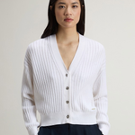 Cardigan in puro cotone CFWWKN2039FRUF5088 8270 WOOLRICH Arctic white 