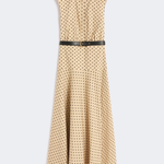 Abito chemisier in popeline stampato 2616221142600 003 MAX MARA STUDIO Coloniale/nero 