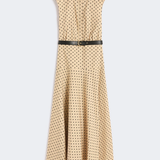 Abito chemisier in popeline stampato 2616221142600 003 MAX MARA STUDIO Coloniale/nero 