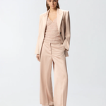 Giacca in satin con cintura 106589A1Y5 Q35 PINKO Rosa mogano 