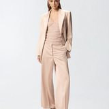Giacca in satin con cintura 106589A1Y5 Q35 PINKO Rosa mogano 