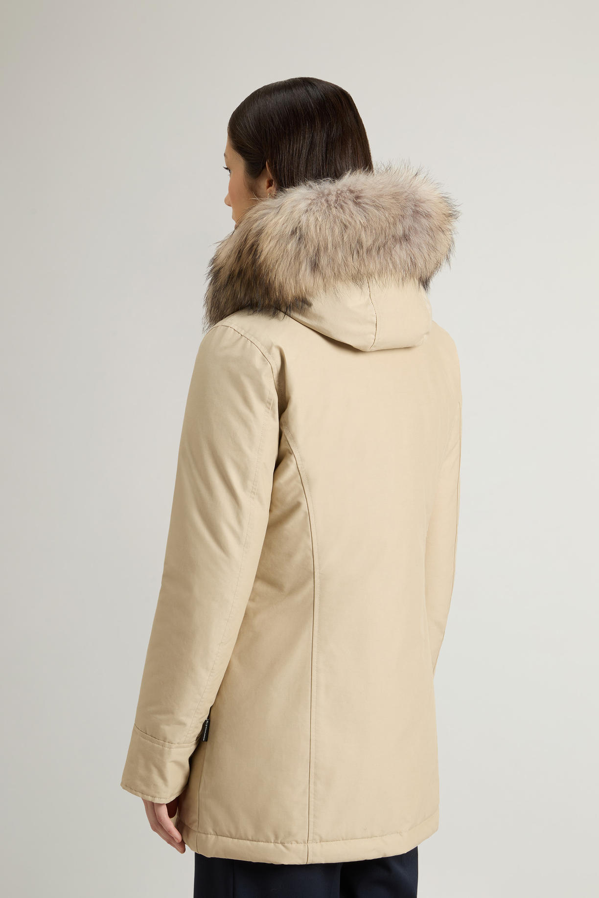 Arctic Parka in Ramar Cloth con pelliccia removibile CFWWOU0538FRUT0001 CNK2T WOOLRICH Cornstalk two tone 