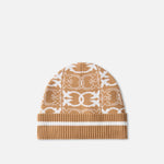 Cappello con logo jacquard 105991A2YO MZ2 PINKO Cammello/bianco 