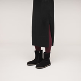 Stivale in suede con interno in shearling UPPSALA ZIP SHEARLING 1030242 BLACK BIRKENSTOCK Black 