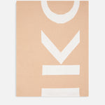 Sciarpa con logo lettering 105988A2Z5 MZ2 PINKO Cammello/bianco 