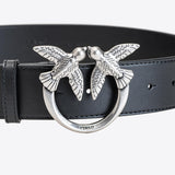 Cintura in pelle 1H212VY5H7 Z99O PINKO Black/silver 