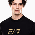 T-shirt girocollo Premium Label in jersey di cotone 7M001562 AF17789 UC001 EA7 Black 
