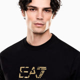 T-shirt girocollo Premium Label in jersey di cotone 7M001562 AF17789 UC001 EA7 Black 