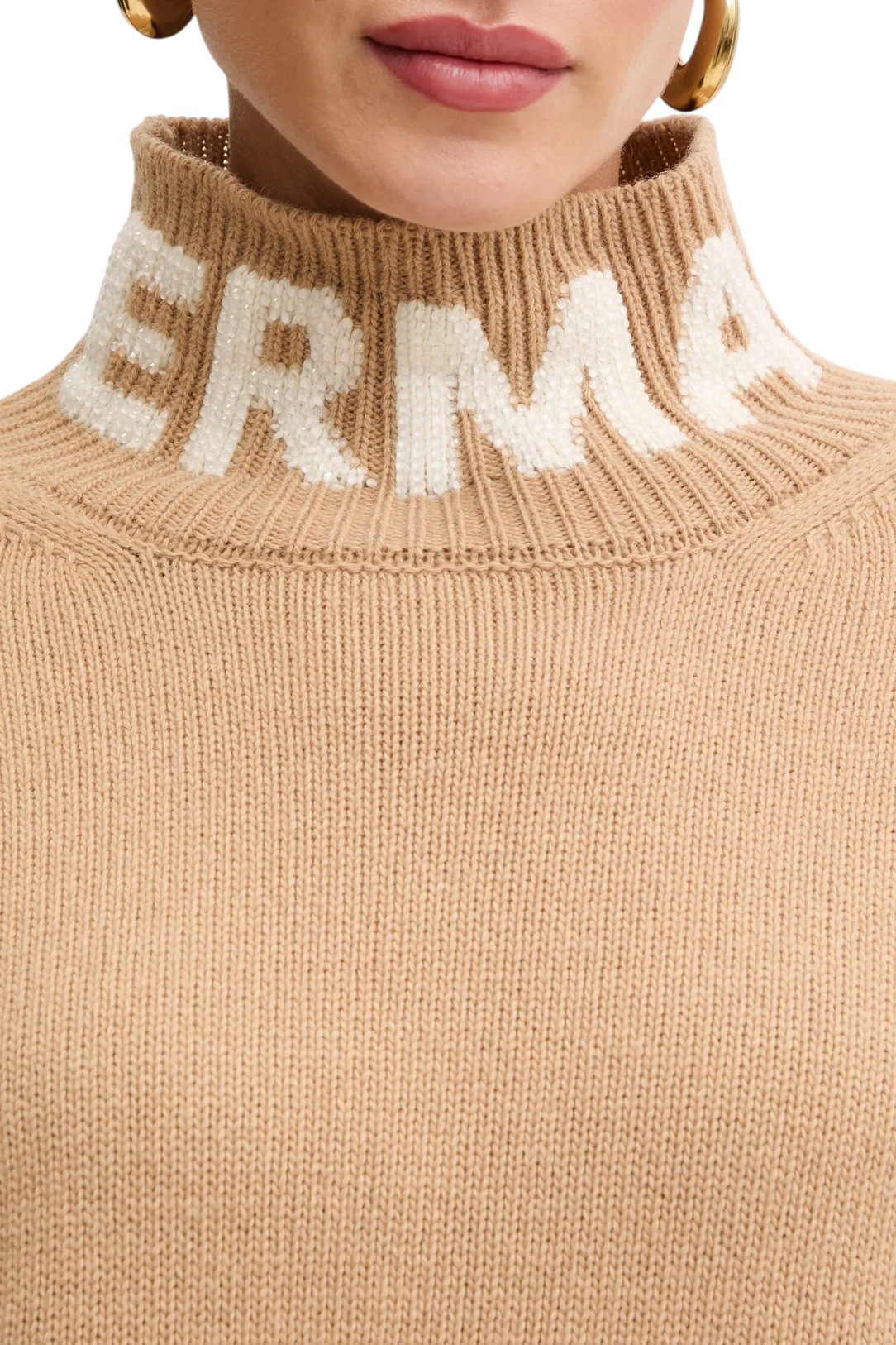 Maglia collo alto D47EM027EO1 MF713 ERMANNO FIRENZE Cammello 