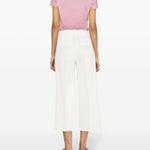 Pantalone cropped 103227A0IM Z07 PINKO White 