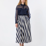 Camicia in organza di seta 2615261012600 004 MAX MARA WEEKEND Blu 