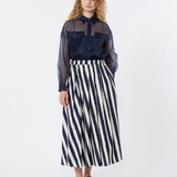 Camicia in organza di seta 2615261012600 004 MAX MARA WEEKEND Blu 