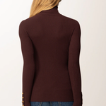 Maglia collo alto in lana MK11B56E2 EA4 ELISABETTA FRANCHI Merlot 