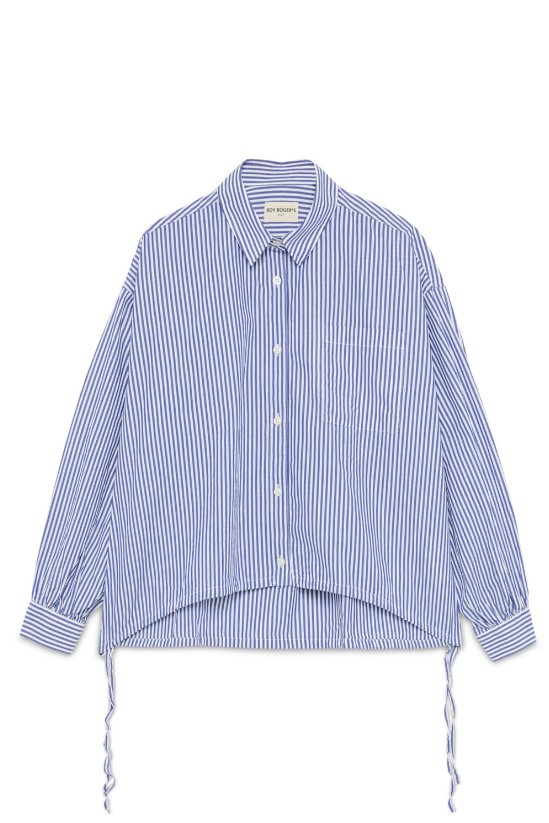 Camicia manica lunga RND90300 CQ93 0124 C0604 ROY ROGER'S Blue navy/white 
