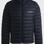 Piumino con logo tono su tono 50481548 10242263 01 404 BOSS Blue 