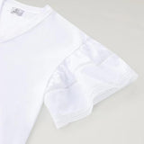 T-Shirt Lakeside in puro cotone con maniche a sbuffo CFWWTE0076FRUT3397 8041 WOOLRICH Bright white 