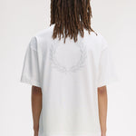 T-Shirt oversize manica corta M2474 129 FRED PERRY Snow white 