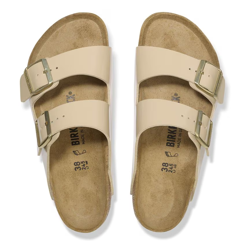 Ciabatta in pelle lucida ARIZONA BIRKO FLOR 1013070 SAND BIRKENSTOCK Sand 