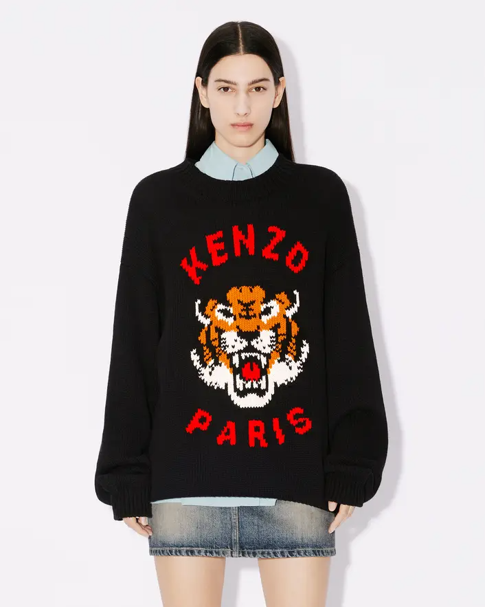 Maglia in cotone FE58PU0143LD 99J KENZO Black 
